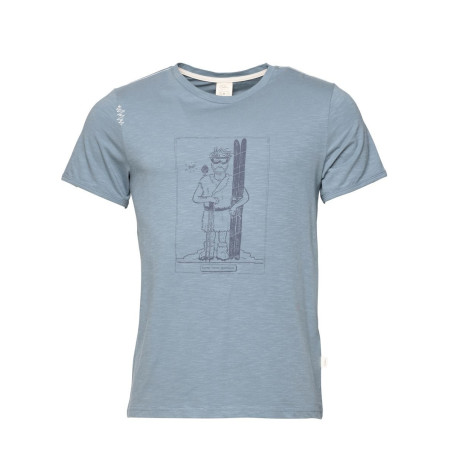 HOMO MONS SPORTIVUS-GREYBLUE-L pánské tričko šedomodré