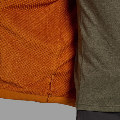 KHAMSIN HOODIE-AMBER-XL pánská bunda oranžová