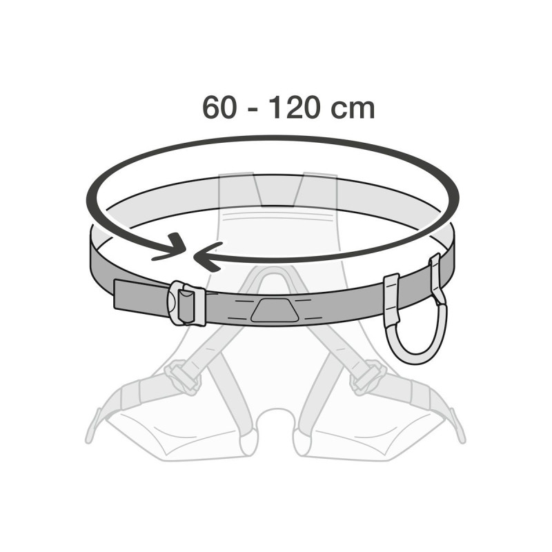 CANYON CLUB sedací úvazek PETZL se zelenou vložkou