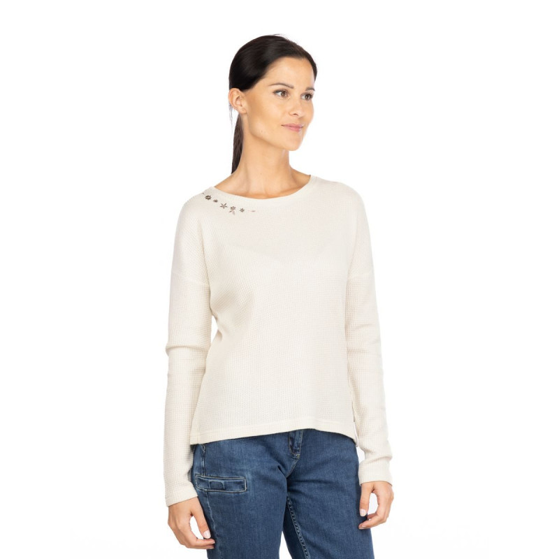 LIMBARA-SAND-40 dámské tričko s dlouhým rukávem pískové