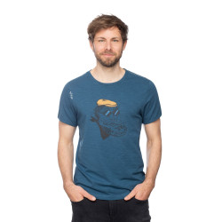 FRENCH MOUNTAINEER-DARK BLUE-M pánské tričko tmavě modré