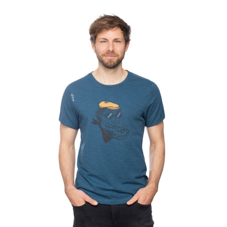 FRENCH MOUNTAINEER-DARK BLUE-M pánské tričko tmavě modré