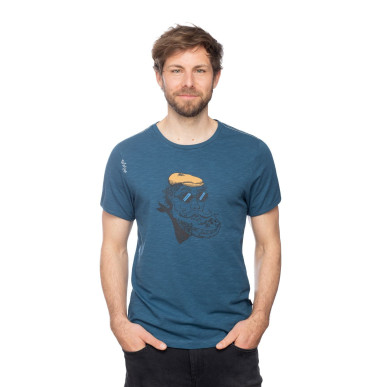 FRENCH MOUNTAINEER-DARK BLUE-M pánské tričko tmavě modré
