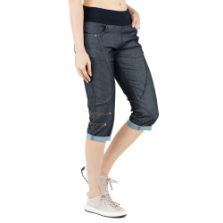 FUJI 3.0-DENIM DARK BLUE-40 dámské 3/4 kalhoty tmavě modré denim
