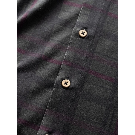 SEBASTIAN 2.0-DARK GREY-S pánská košile tmavě šedá