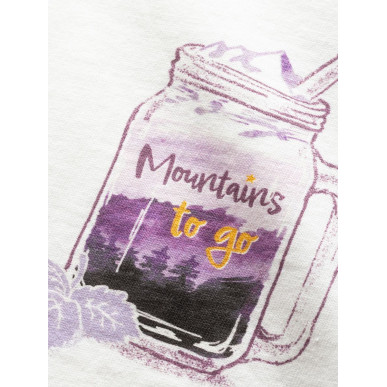 LEOBEN MOUNTAINS TO GO-WHITE-46 dámské tričko bílé