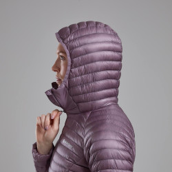 FEM ALPINE 850 NANO HOODIE-MOONSCAPE-UK16/XL dámská bunda šedofialová