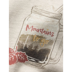 LEOBEN MOUNTAINS TO GO-BEIGE-48 dámské tričko béžové