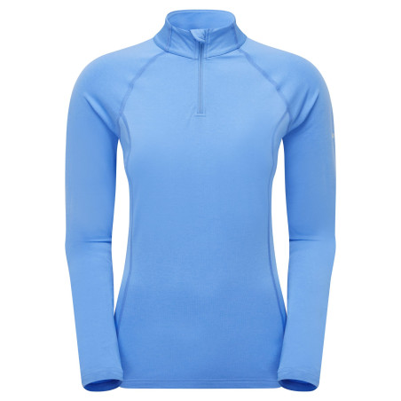 FEM DART XT ZIP NECK-CORNFLOWER-UK8/XS dámské triko dlouhý ruk. modré