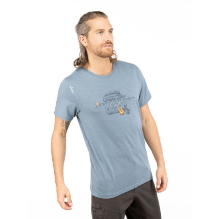 OUT IN NATURE-GREYBLUE-XL pánské tričko šedomodré
