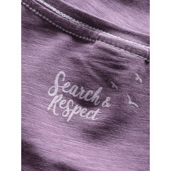 GANDIA MOUNTAINBIKE FLOWERS-DARK VIOLET-42 dámské tričko tmavě fialové