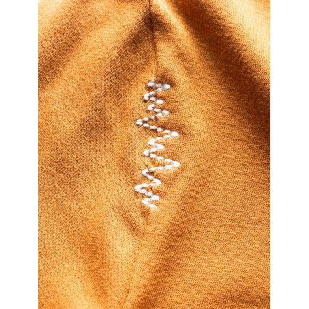 SCARY SCREAM-ORANGE BROWN-XXS pánské tričko oranžovo hnědé