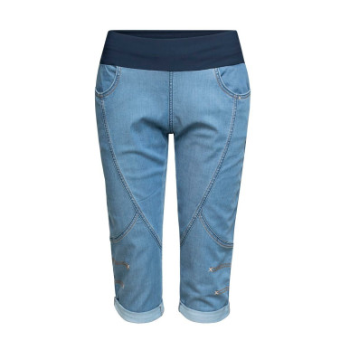 FUJI 3.0-DENIM LIGHT BLUE-36 dámské 3/4 kalhoty světle modré denim