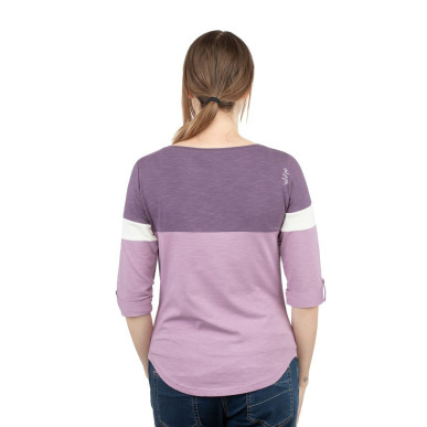 BALANCED-DARK VIOLET-38 dámské tričko s dlouhým rukávem tmavě fialové