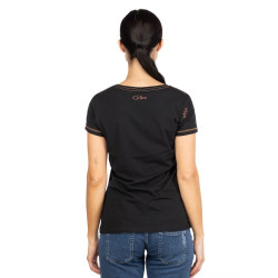 GANDIA GIRLS TALK CHALK-BLACK-32 dámské tričko černé