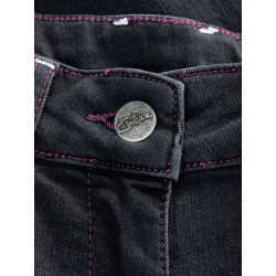 WORKING 2.0-DENIM BLACK-36 dámské kalhoty černé denim