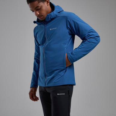 KHAMSIN HOODIE-NEPTUNE BLUE-XXL pánská bunda modrá