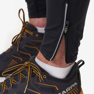 THERMAL TRAIL TIGHTS-BLACK-XL pánské elastické kalhoty černé