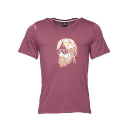 EXPLORER-DARK BORDEAUX-XXL pánské tričko tmavě fialové