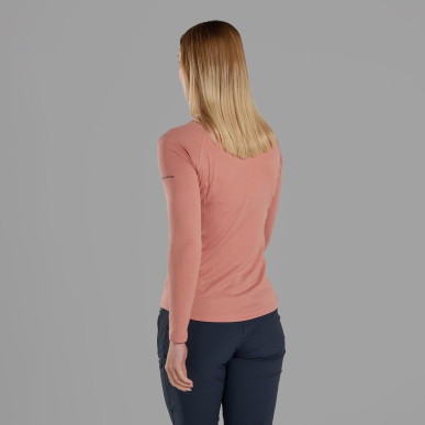 FEM DART ZIP NECK-PINK CLAY-UK18/XXL dámské triko dlouhý ruk. růžové