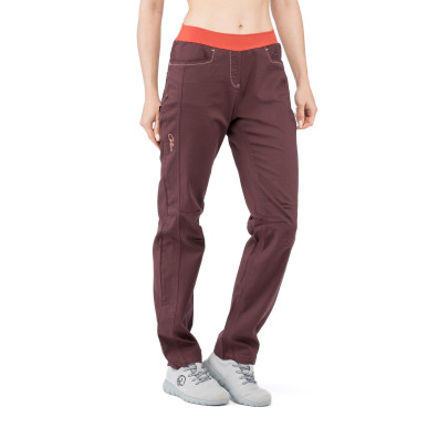SARAH 2.0-CHOCOLATE RED-36 dámské kalhoty hnědé