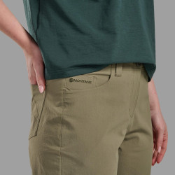 FEM GENOA LITE PANTS REG LEG-CAPER-UK8/XS dámské kalhoty olivové