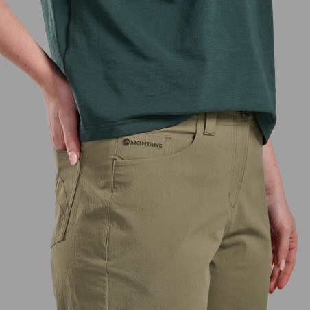 FEM GENOA LITE PANTS REG LEG-CAPER-UK8/XS dámské kalhoty olivové