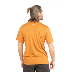 SCARY SCREAM-ORANGE BROWN-M pánské tričko oranžovo hnědé