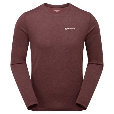 DART LONG SLEEVE T-SHIRT-DARK GARNET-XL pánské triko dlouhý ruk. hnědofialové