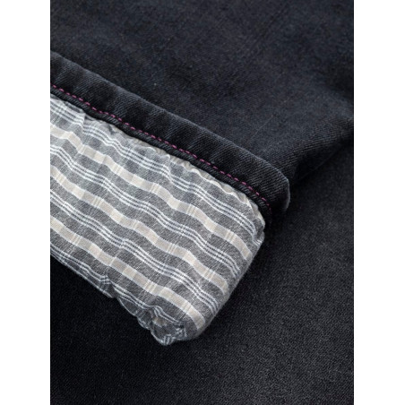 WORKING 2.0-DENIM BLACK-40 dámské kalhoty černé denim