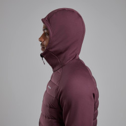 COMPOSITE HOODIE-DARK GARNET-M pánská bunda hnědofialová