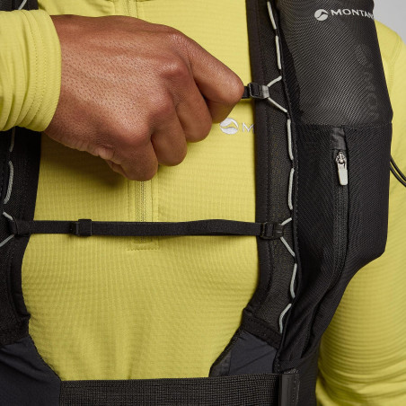 GECKO VP 20+-BLACK-M  běžecká vesta černá