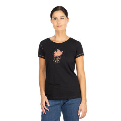 GANDIA GIRLS TALK CHALK-BLACK-38 dámské tričko černé