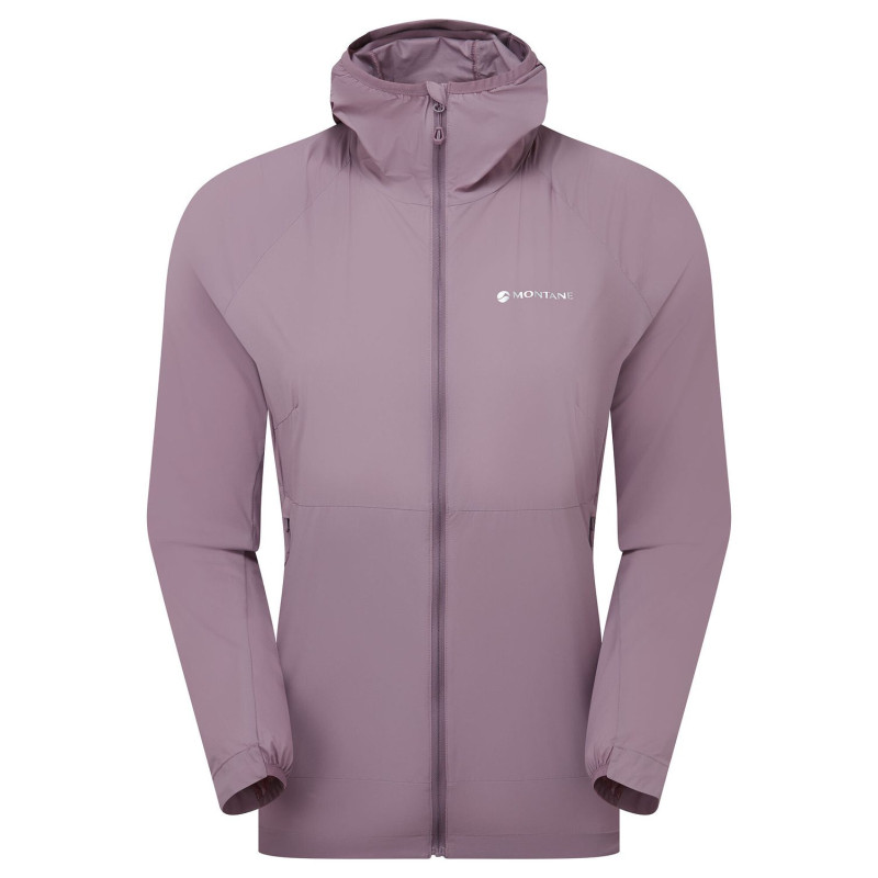 FEM FEATHERLITE HOODIE-MOONSCAPE-UK6/XXS dámská bunda šedofialová
